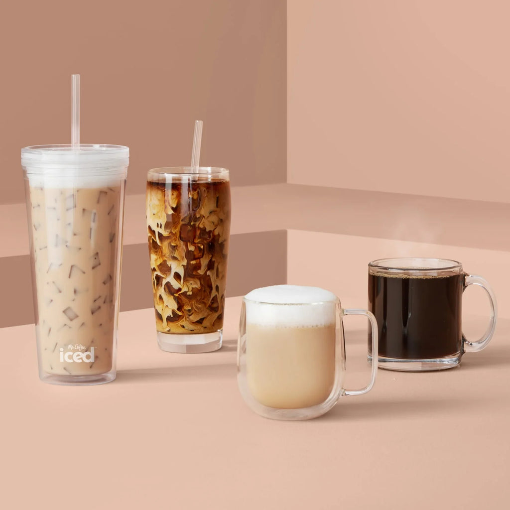 Mr. Coffee 4-in-1 Single-Serve Latte Lux, Iced, and Hot Coffee Maker with Milk Frother