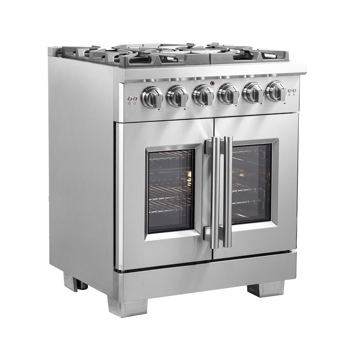 FORNO Capriasca 30" Freestanding French Door Gas Range