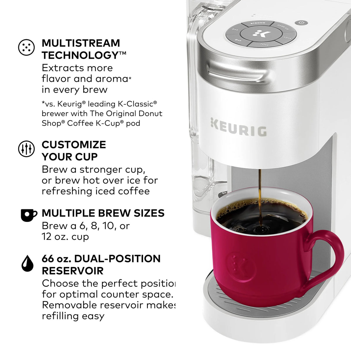 Keurig K-Supreme Black Single-Serve K-Cup Pod Coffee Maker
