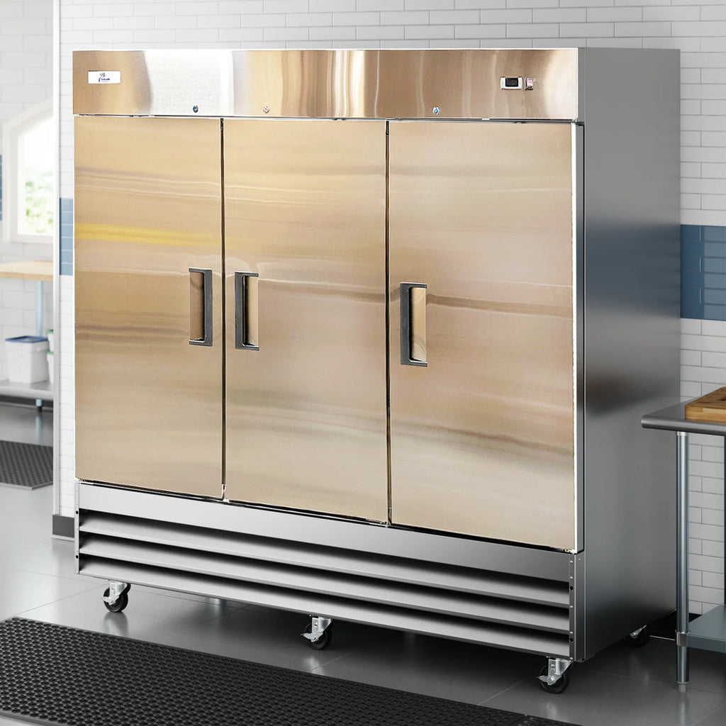 Cooler Depot Commercial 72 cu.ft, 81 inch, 3 Solid-Doors Reach in Freezer, Cooler Depot.