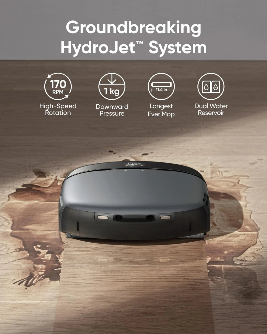 eufy S1 with All-in-One Station, HydroJet System with Roller Mop, Robot Vacuum and Mop Combo + Official Accessory Kit