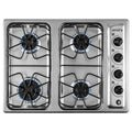ABBA Appliances 24�� Gas Cooktop in Stainless Steel with 1 Ultra Fast and 3 Fast Burners