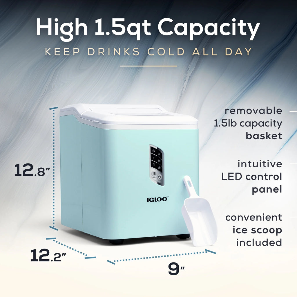 Igloo 26lb. Capacity Portable Ice Maker ICEB26WH , White