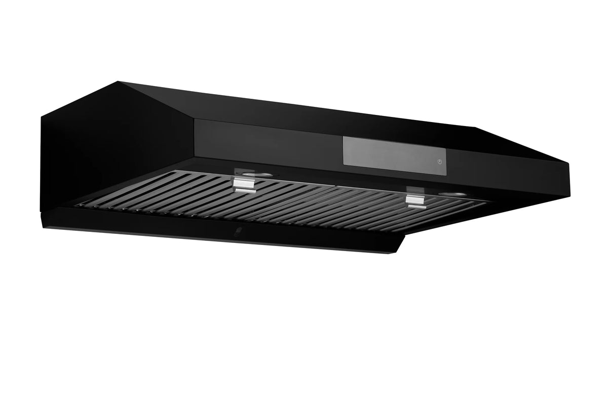 Hauslane | Chef Series PS18 30" Under Cabinet Range Hood, Matte White | 120V, Pro Performance, Touch Screen, LED Lamps, 3-Way Venting, Baffle Filters