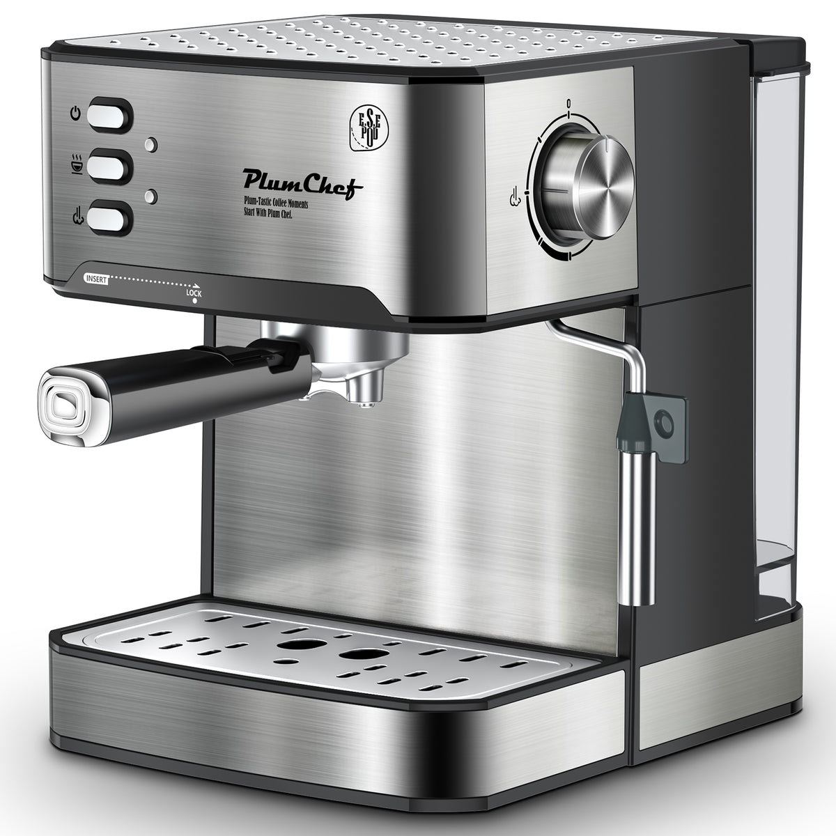 20 Bar Espresso Machine with Milk Frother, Single & Double Shot, ESE Pod Compatible, Removable Water Tank for Cappuccino, Latte, & Machiato for Home Barista