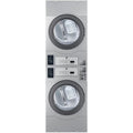 Crossover Stackable 22-Pound Electric Commercial Dryers with Extra Large 7. Cu. Ft. Drum in Silver