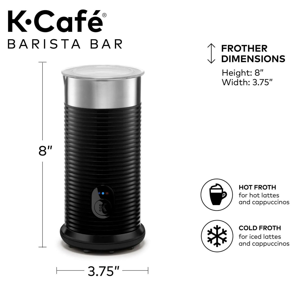 Keurig K-Caf Barista Bar Single Serve Coffee Maker and Frother