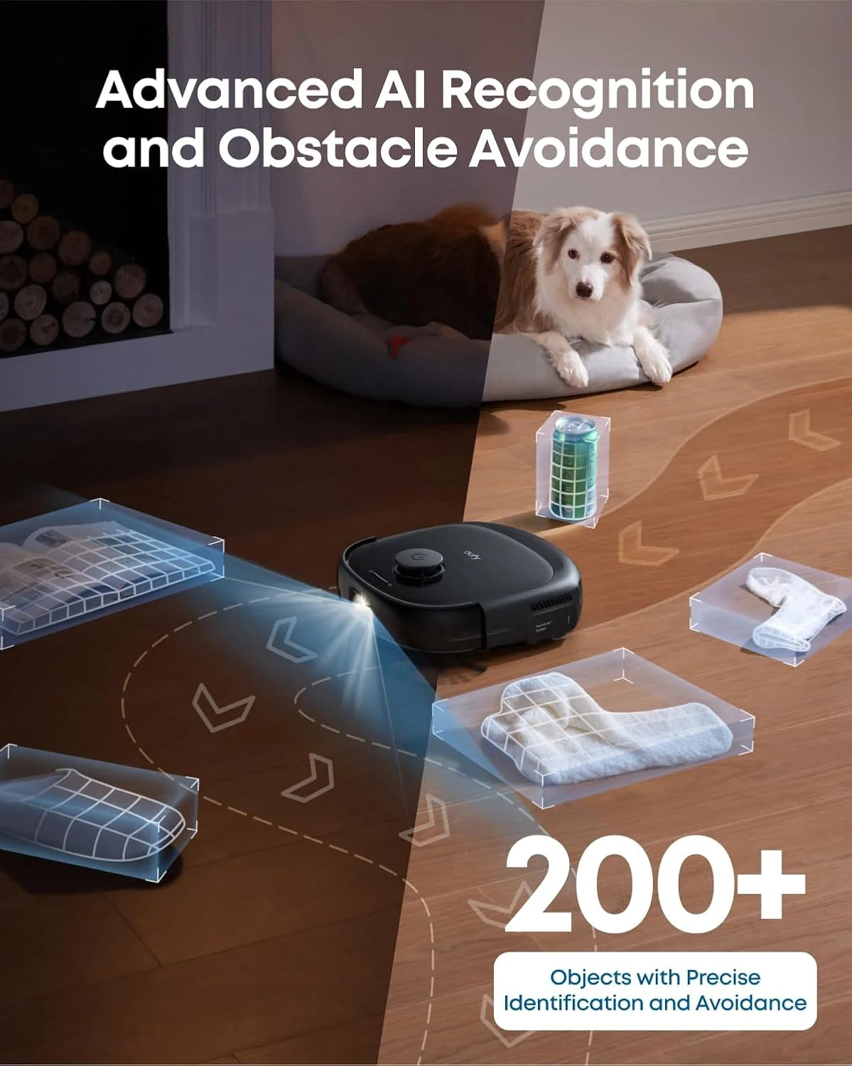 eufy Robot Vacuum Omni E28, HydroJet System , Portable Deep Cleaner, Turbo Suction, DuoSpiral? Detangle Brushes, CornerRover? Arm