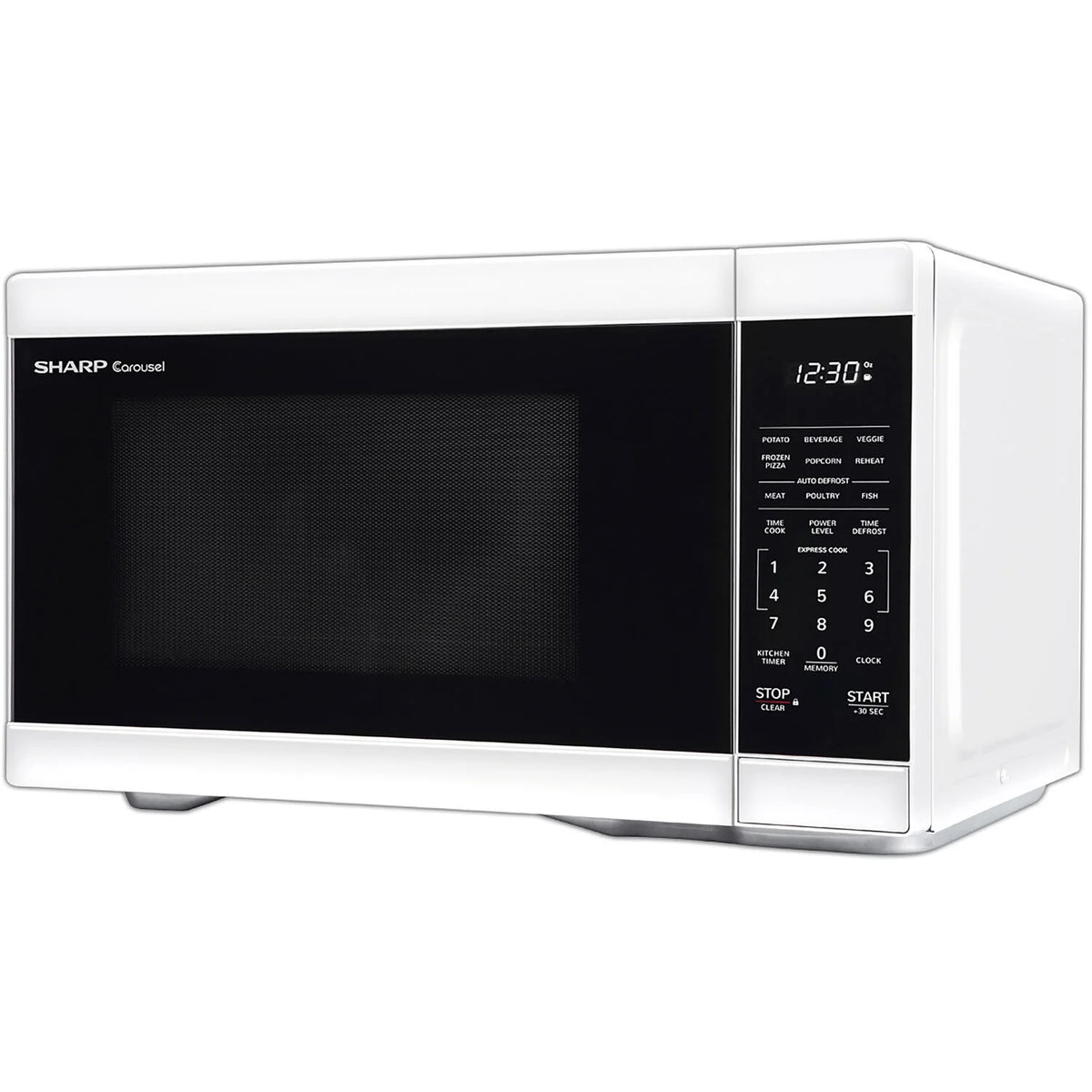 Sharp 1.1-Cu. Ft. Countertop Microwave Oven in Black
