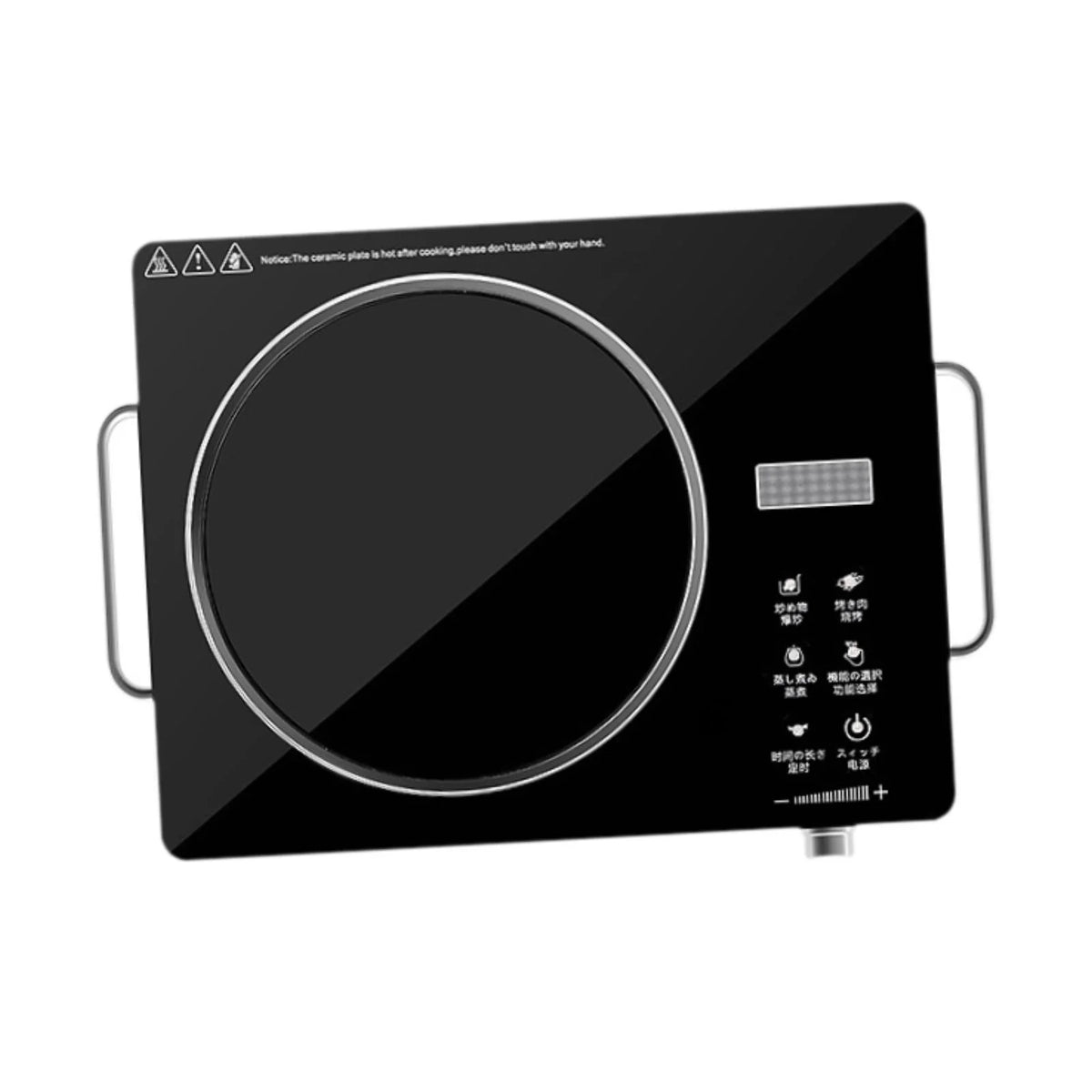 CUTICATE Electric Top with Knob Control, Commercial Grade Portable Cooker, Electric Cooktop for Rvs Camping Kitchen Dormitories