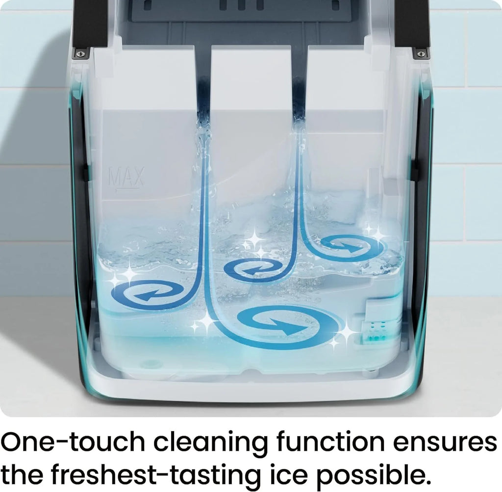 ICEMAN Dual-Size Countertop Bullet Ice Machine w/ 0.88lb Capacity - Black, New