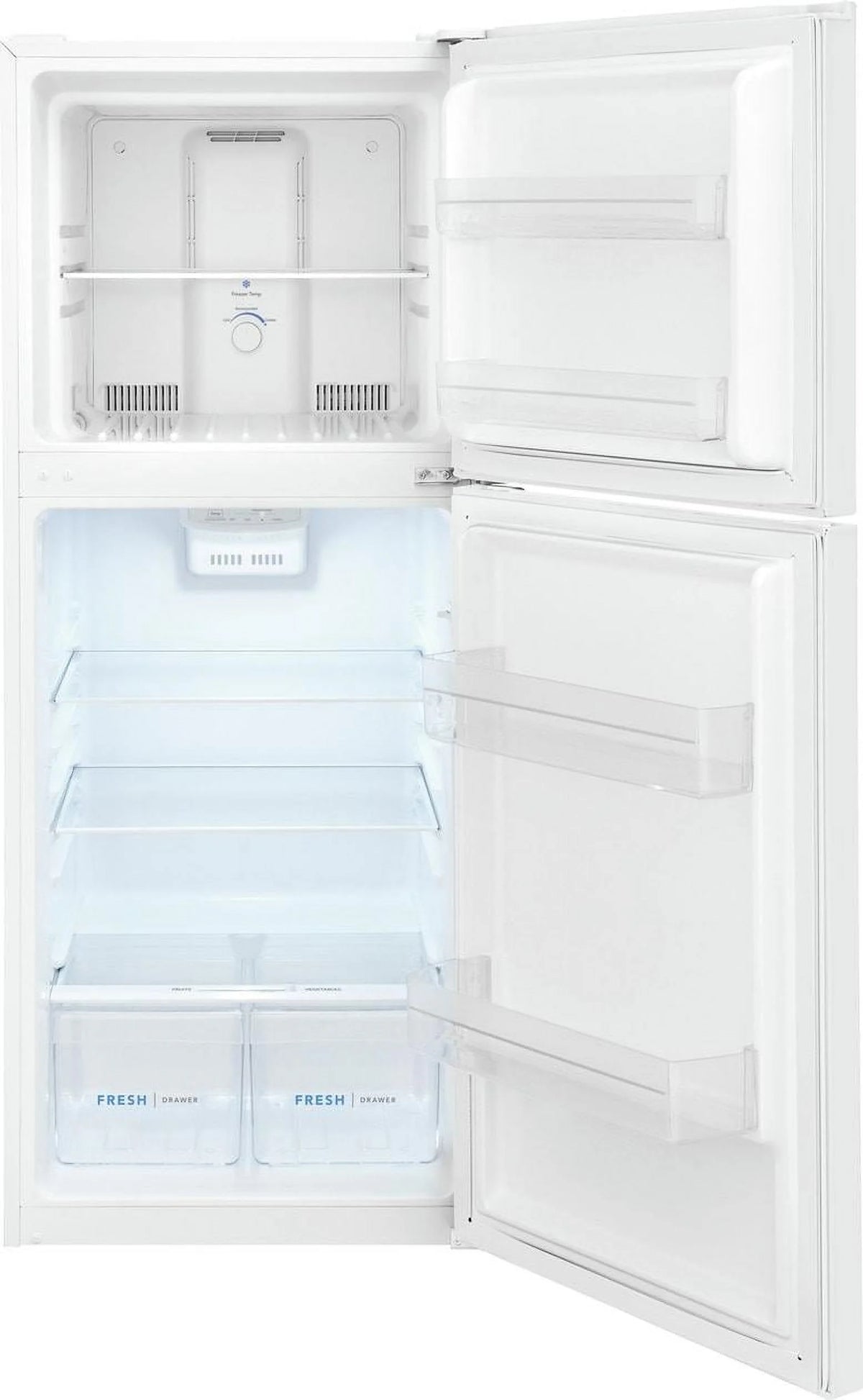Frigidaire 10.1 Cu Ft Garage Ready Top Freezer Refrigerator, White