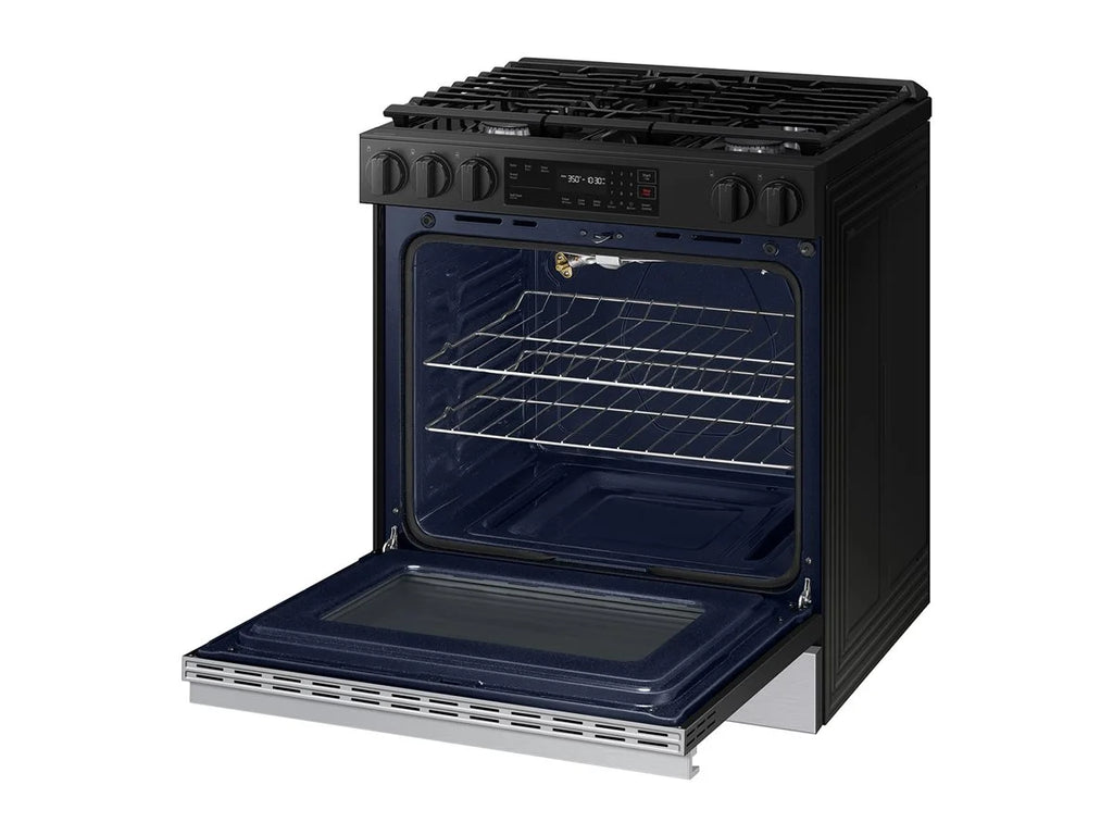 Samsung 6.0 Cubic Foot Gas Slide In Range Self Clean NSG6DG8100SR