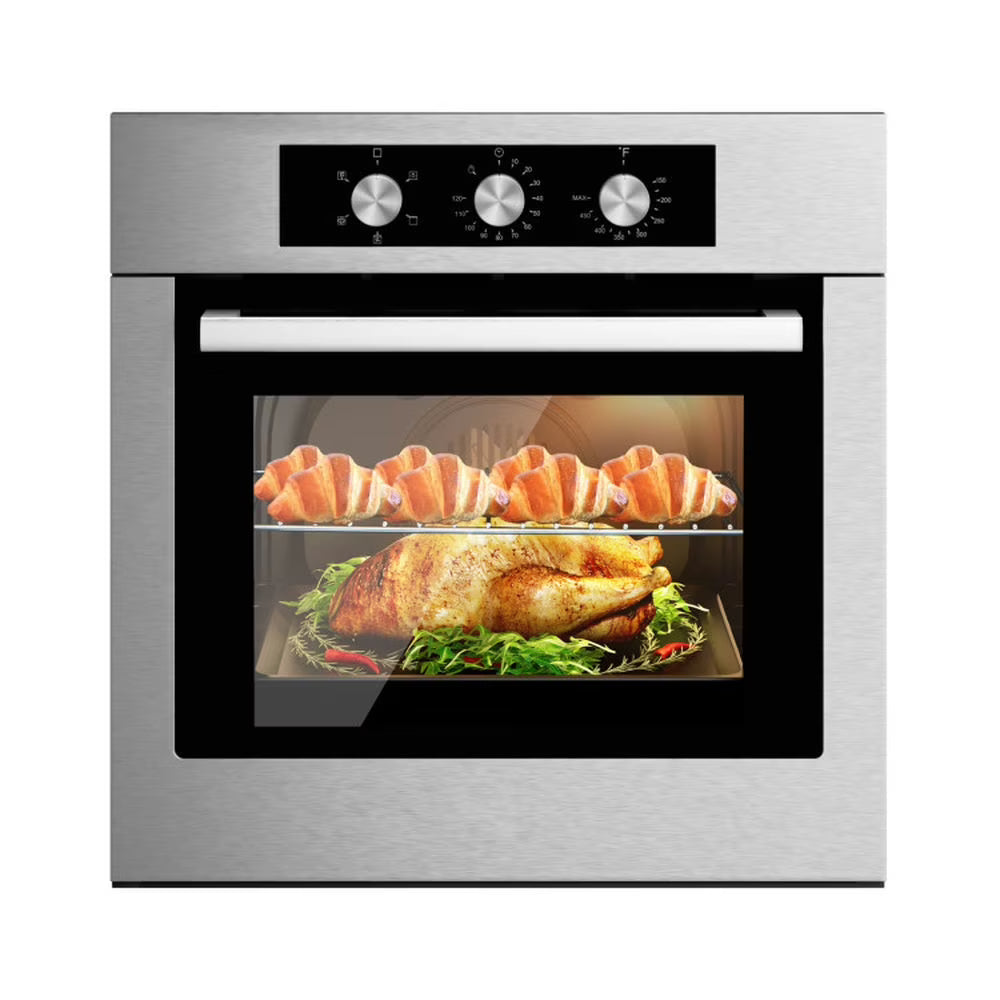 GVN Extra Large Countertop Oven,24 Inch Single Wall Oven 2.47Cu.ft with 5 Cooking Modes-Silver