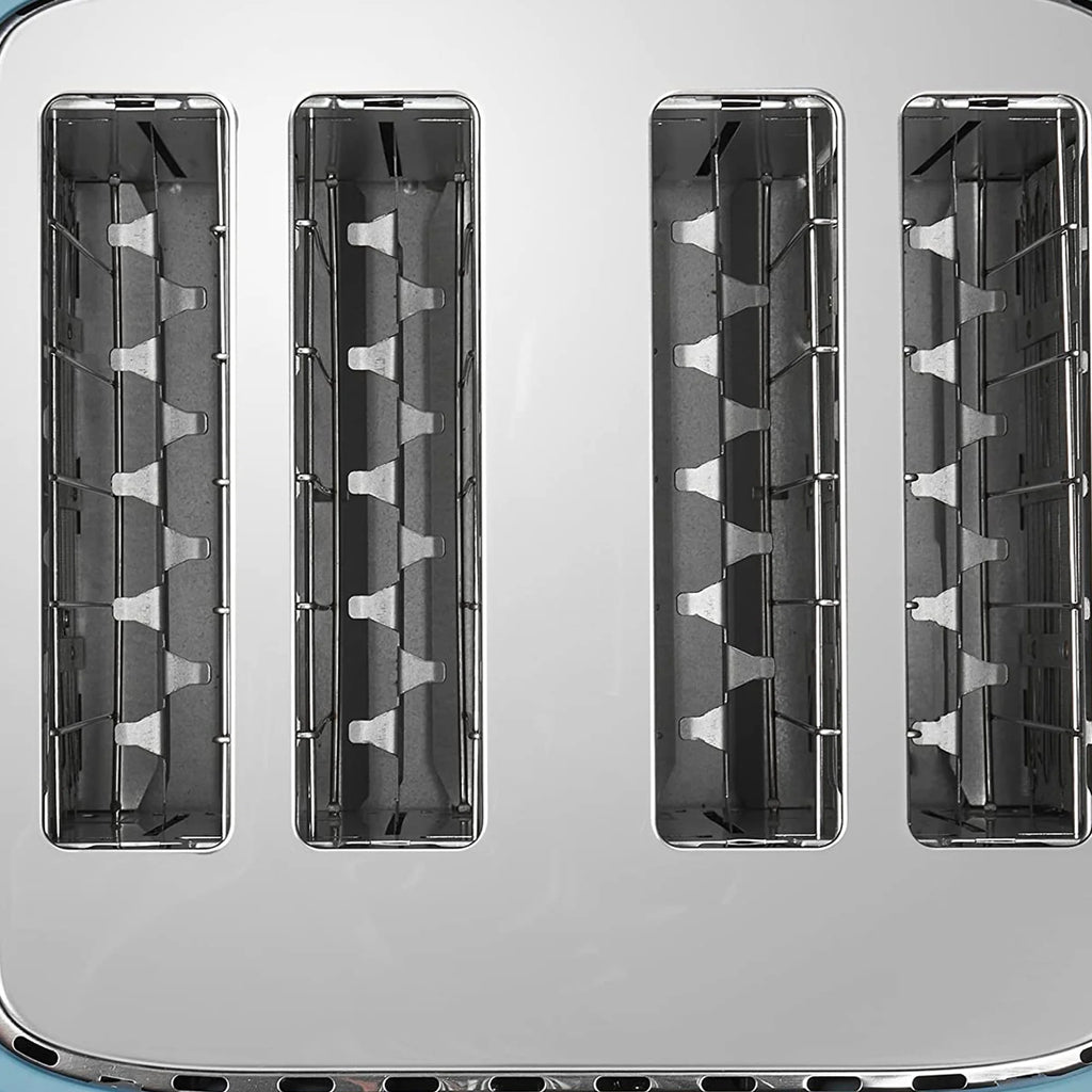 Haden Dorchester 4 Slice Wide Slot Toaster with Control Knob, Stone Blue