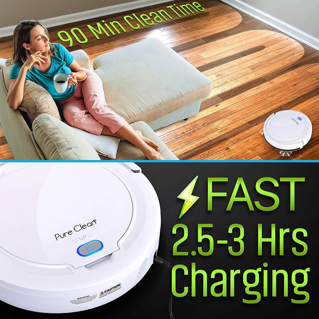 Pure Clean PUCRC25PLUS - Pure Clean Smart Vacuum Cleaner - Automatic Robot Cleaning Vacuum