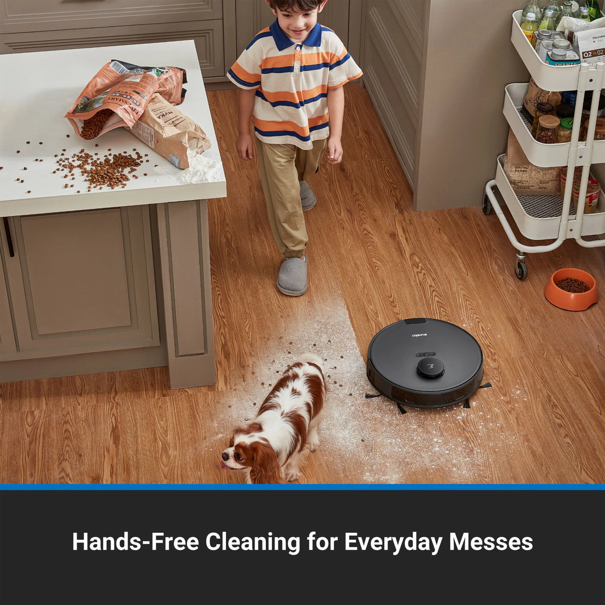 Eureka Self-Emptying Robot Vacuum with HEPA Filter, Smart Navigation & Voice Control, NERE10SW