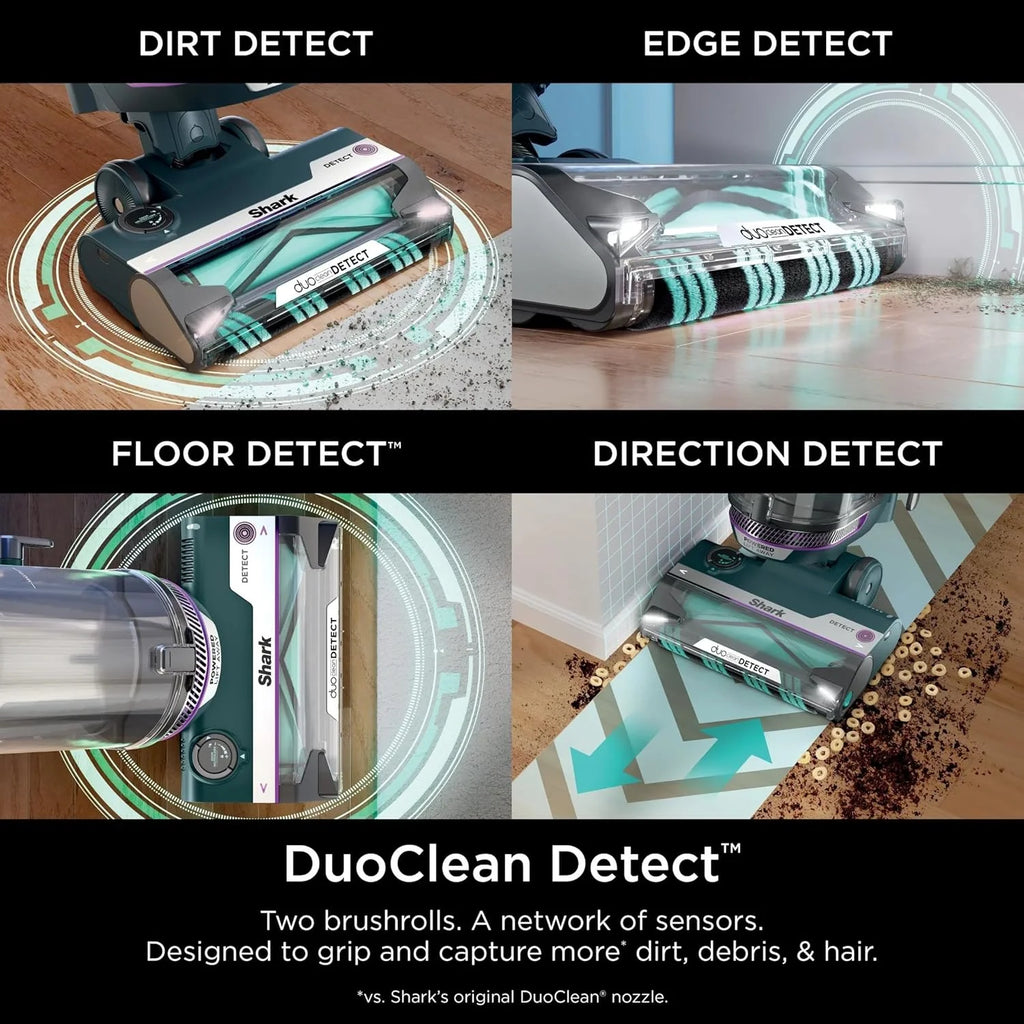Restored SHARK AZ4000 POWERDETECT Upright Vacuum Cleaner with DuoClean Technology, Odor Neutralizer Technology, Powered Lift-Away, Self Cleaning Brushroll (Refurbished)