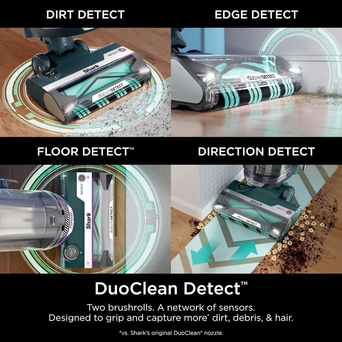 Restored SHARK AZ4000 POWERDETECT Upright Vacuum Cleaner with DuoClean Technology, Odor Neutralizer Technology, Powered Lift-Away, Self Cleaning Brushroll (Refurbished)