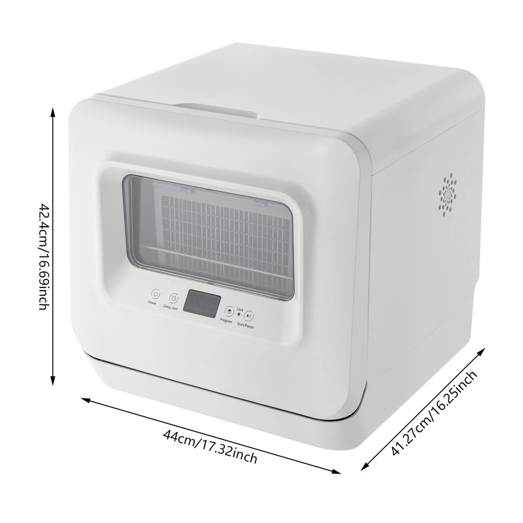 Portable Dishwasher �C 6-8 Place Settings, Multiple Cleaning Modes, 785W Power, Low Noise, Automatic Drying, Compact Design for Apartments and Small Spaces