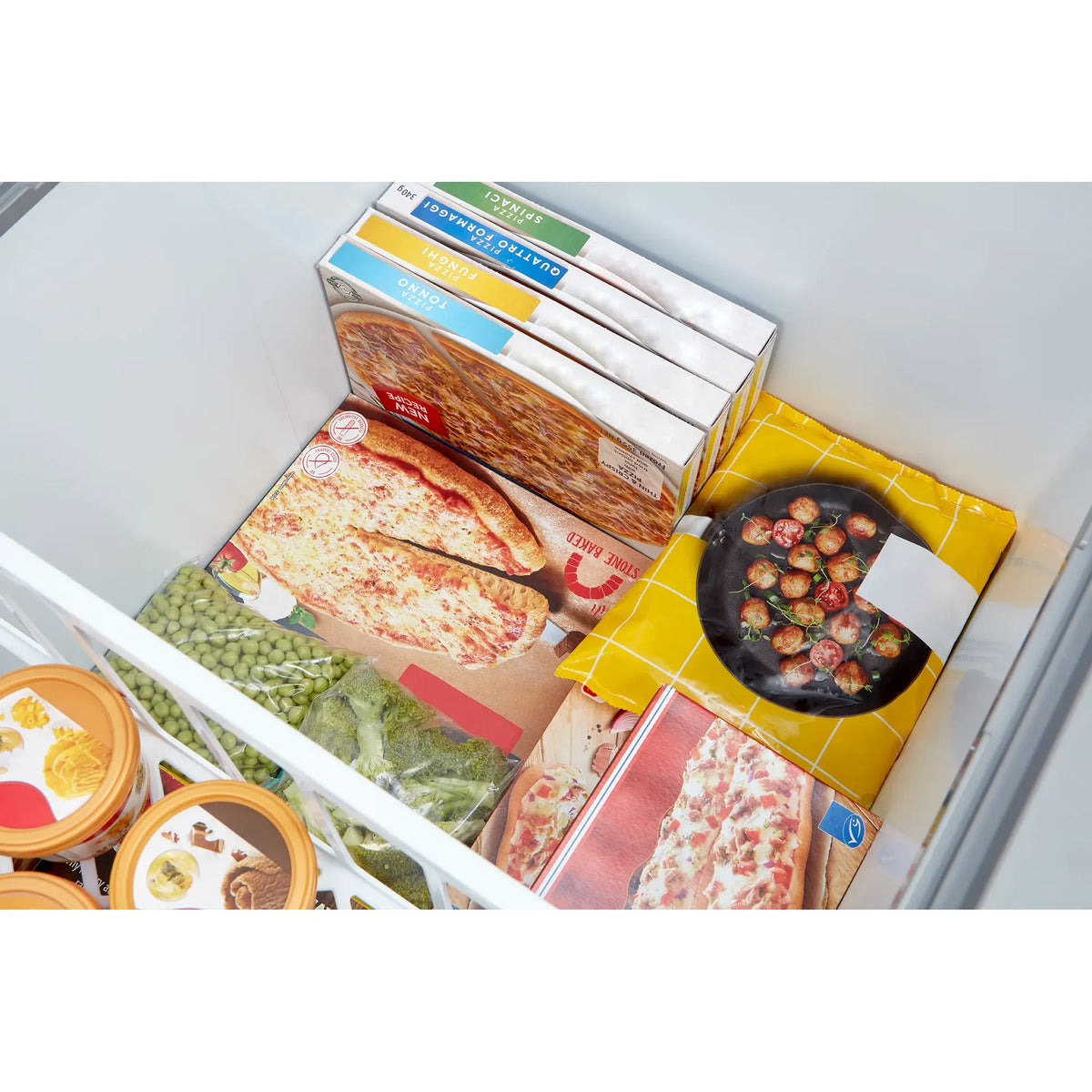 Midea Convertible 5 Cu Ft Chest Freezer, White