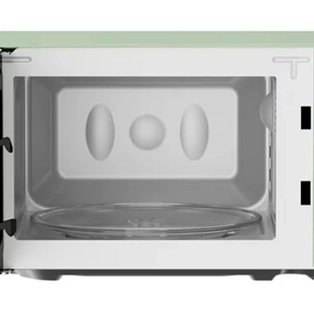 Magic Chef 0.7 Cubic Feet 700W Classic Retro Countertop Microwave, Green