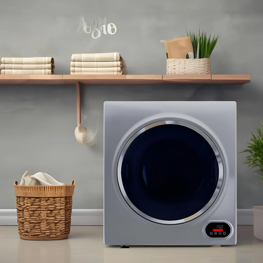 3.5 cu.ft. Compact Short Dryer with Digital Controls in Silver
