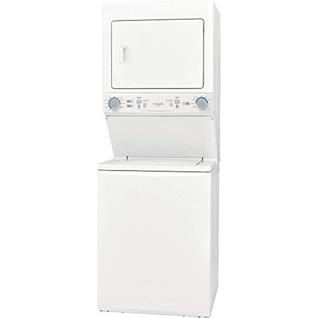 Frigidaire FLCG7522AW 27" Gas Laundry Center with 3.9 cu. ft. Washer Capacity, 5.6 cu. ft. Dry Capacity, 10 Wash Cycles, 10 Dry Cycles, in White