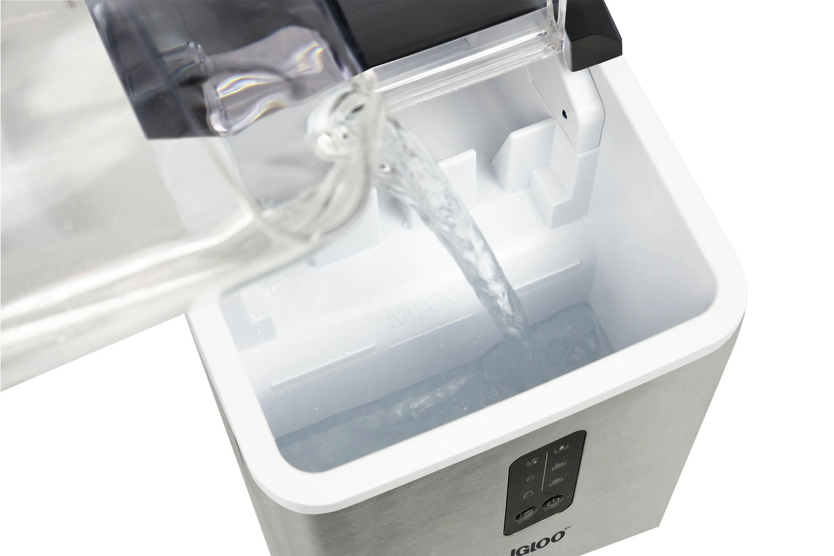 Igloo Automatic Ice Machine Self Cleaning Countertop Ice Maker for Water Bottle & Drinks, Aqua