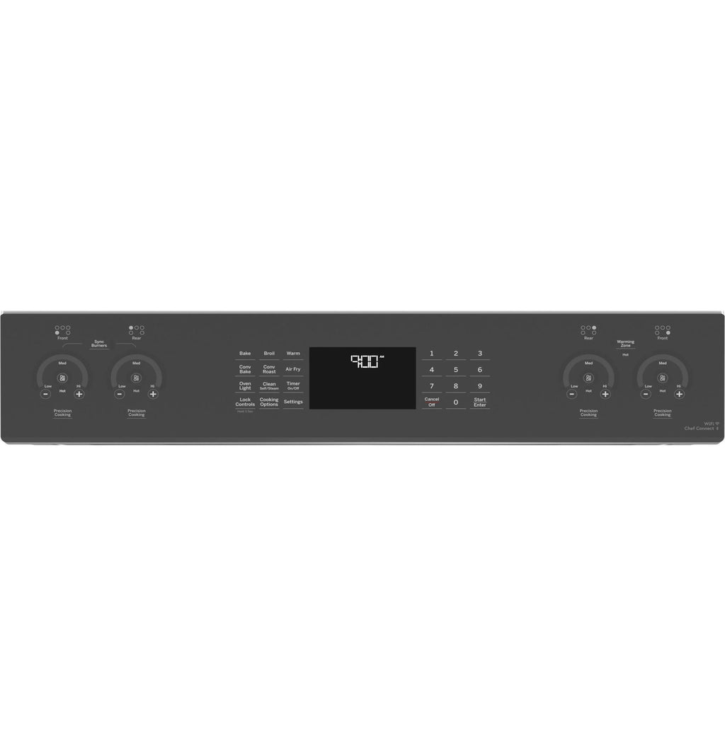 GE Profile 30 in 5.3 cu ft Slide-In Electric Induction Range in Stainless Steel