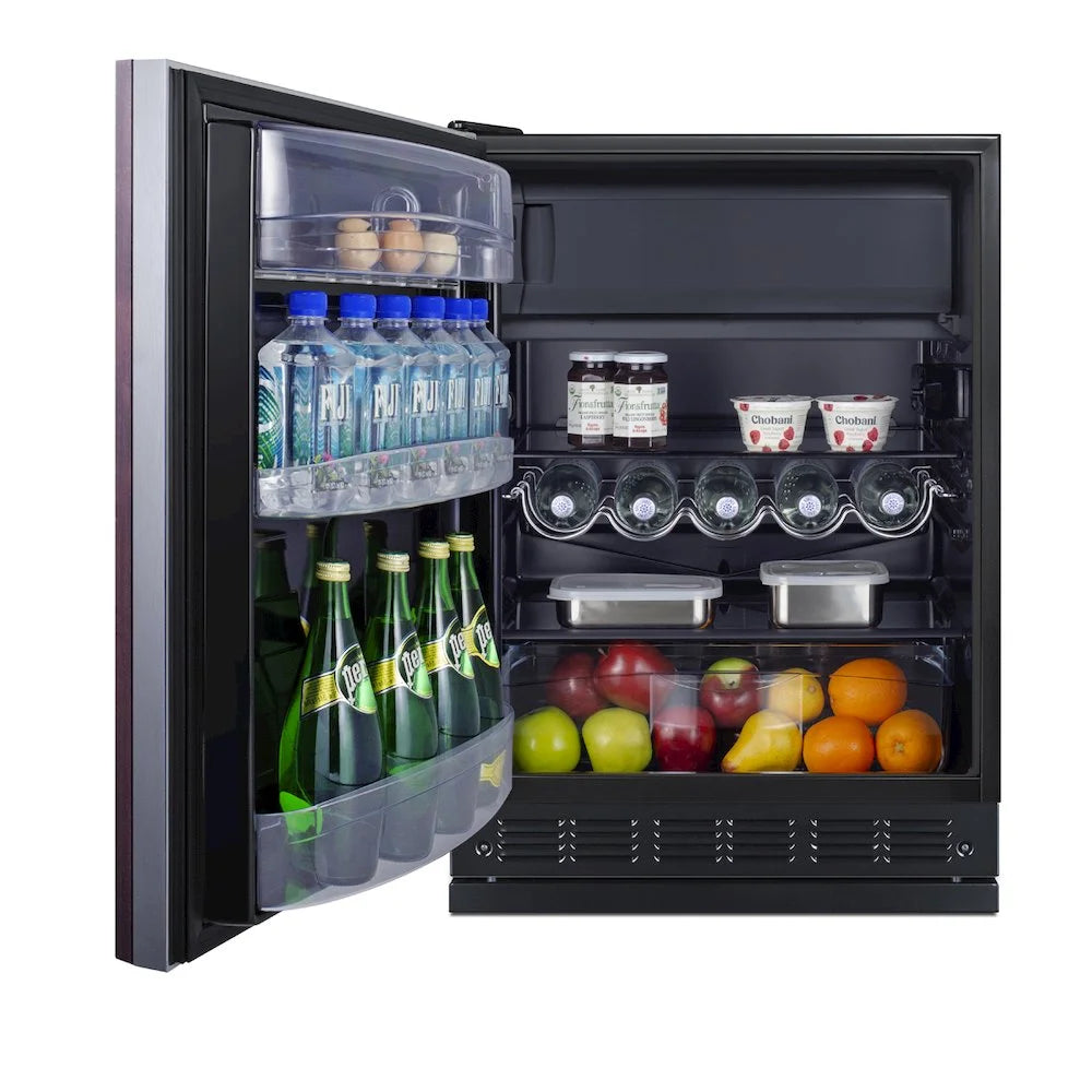 SUMMIT 24" Wide Refrigerator-Freezer (Panel Not Included)