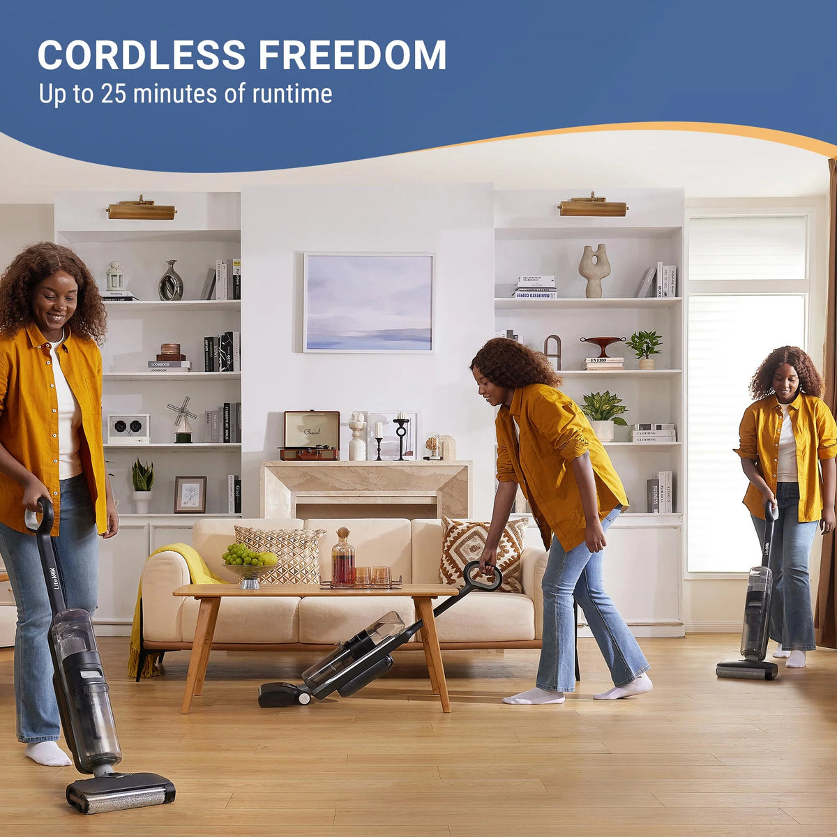 LiteVak Wash Pro Cordless Vacuum Mop by Tineco