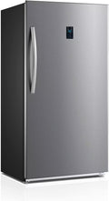 Smad 17 Cu ft Upright Single Door Conversion Freezer/Refrigerator, Frost Free, Freestanding, Stainless steel