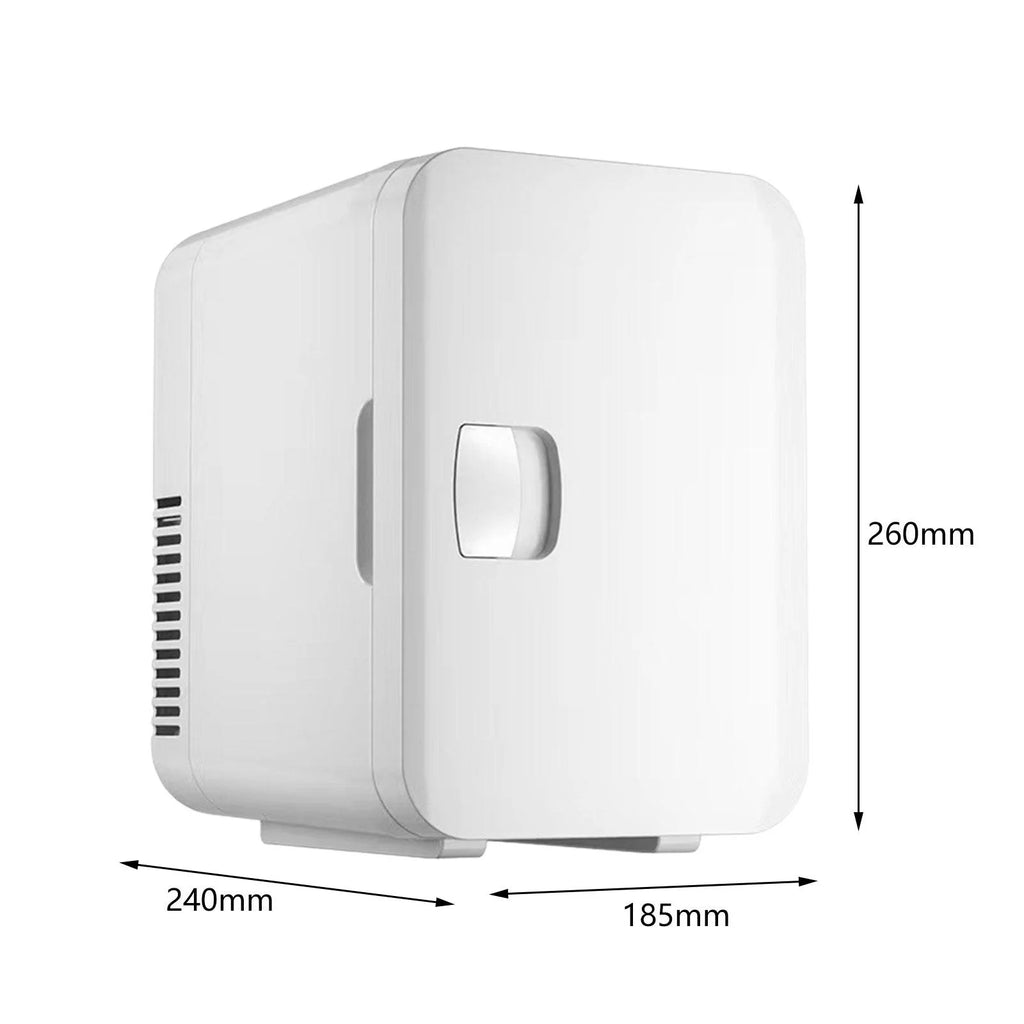 6 Liters Mini Skincare Fridge Portable Refrigerator White US 110V Compact for Makeup, Beverage, Travel Sturdy Multipurpose