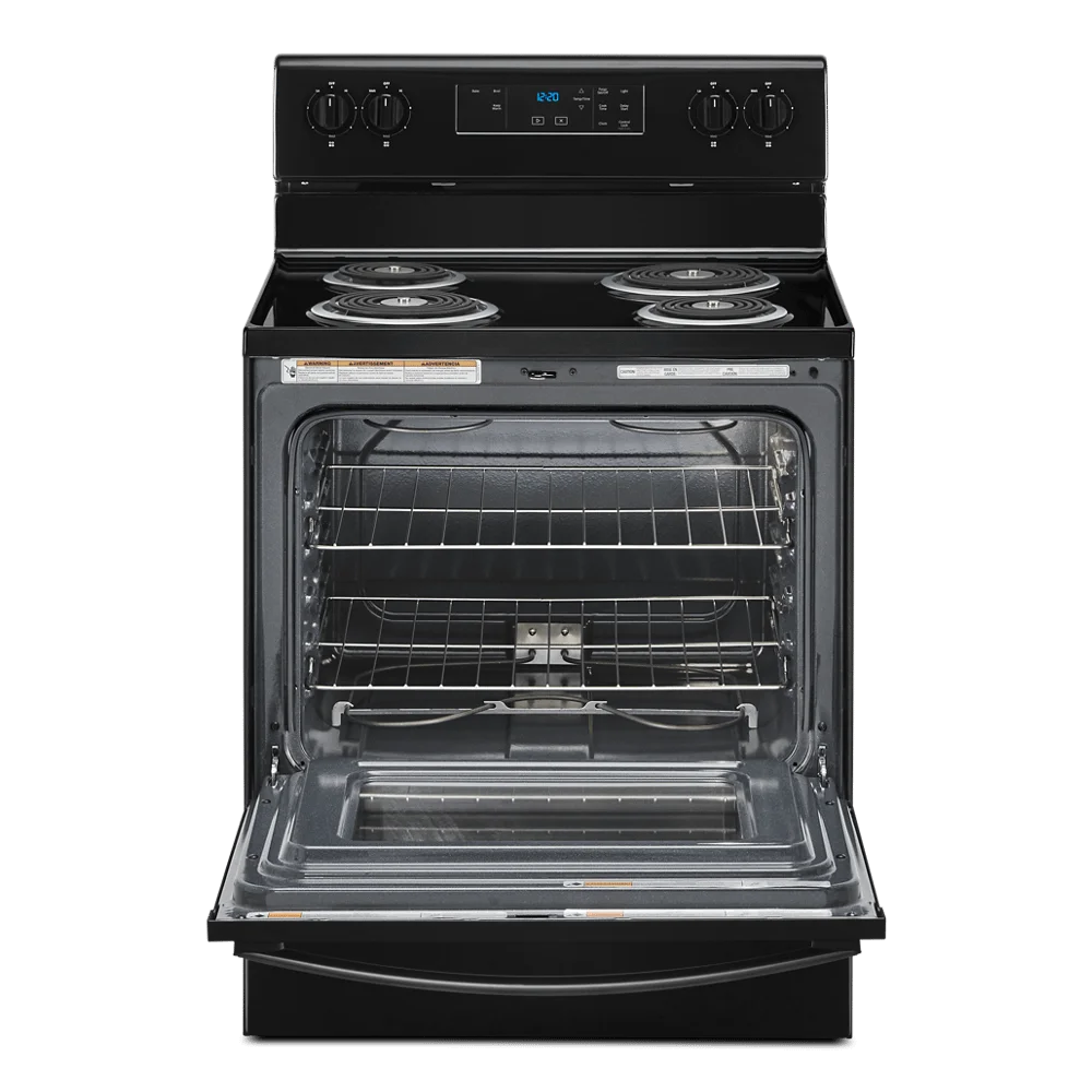 WHIRLPOOL WFC150M0JW 30" freestanding coil electric range