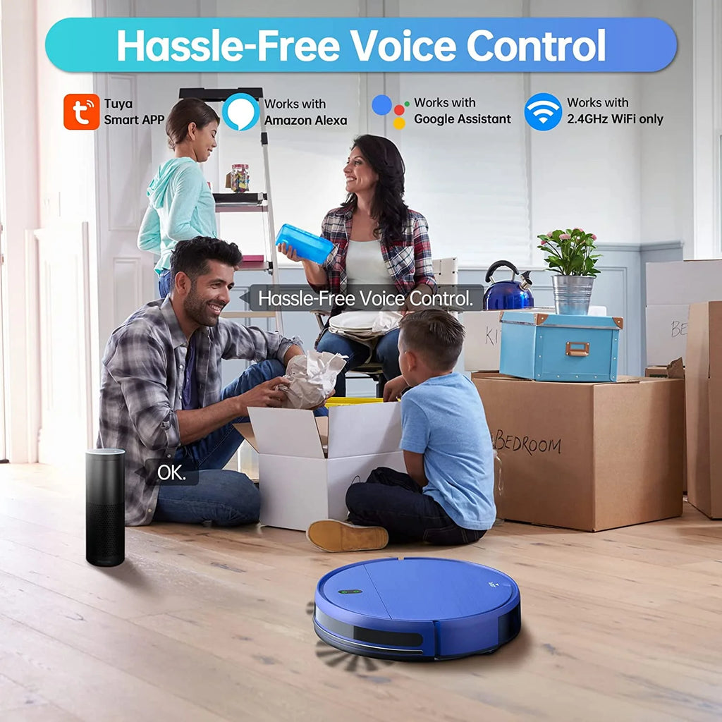ONSON Robot Vacuum Cleaner, 2 in 1 Mop Combo for Pet Hair, Hard Floor