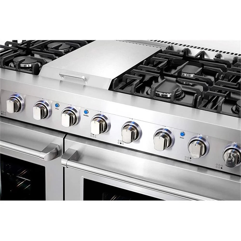Cosmo 48 in. Range & Hood & Dishwasher & Wine Cooler & Fridge & Microwave Set
