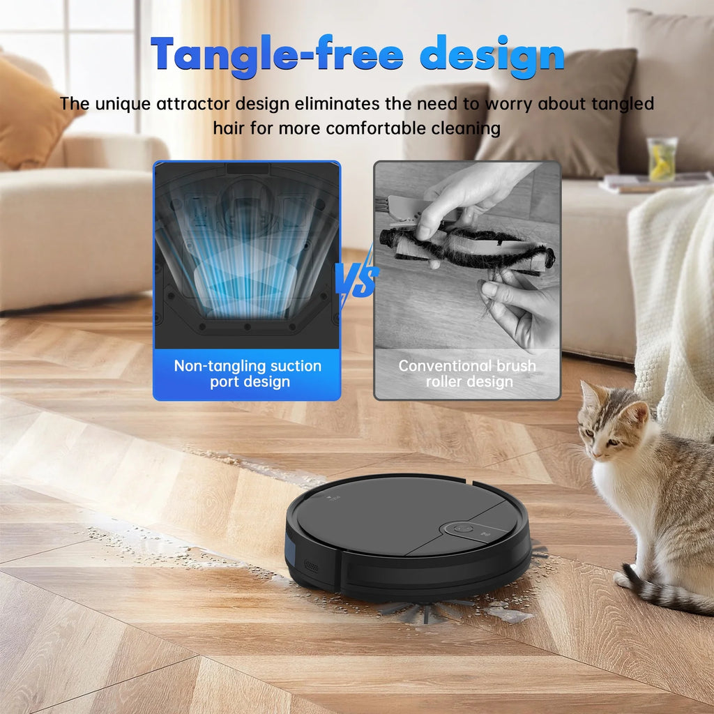 ROBOEVO Robot Vacuum Cleaner 2 in 1 Vacuum and Mop Combo 3500Pa, with Alexa/ Wifi Control
