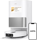 MOVA Robot P10 Pro Ultra Vacuum and Mop,  13,000Pa Suction 140°F Hot Water Auto Mop Washing & Drying, Dual Spinning Extenable Mop,10.5mm Lifting for Carpet, 360°Obstacle Avoidance, App Control
