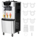 Tookss Commercial 3 Flavors Ice Cream Machine, 5.8 to 8Gal per Hour Soft Serve Ice Cream Maker,with Auto Clean, LCD Display for home Snack Bar Restaurants