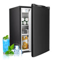 WAA 2.6 Cu.Ft Mini Fridge with Freezer, Single Door Compact Refrigerator BLACK