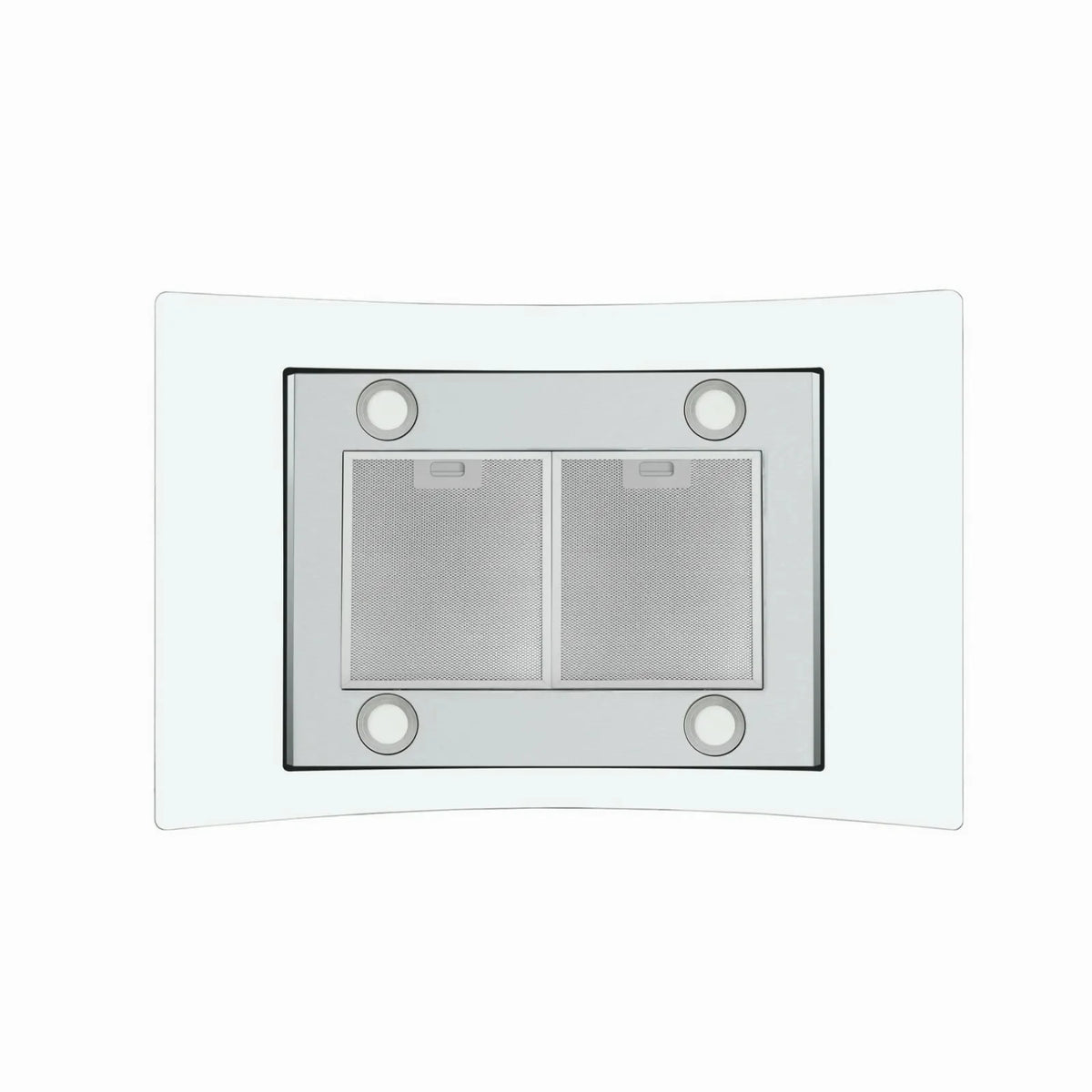 "Joeaonz 36"" Stainless Steel Island Mount Range Hood, Quiet 900CFM, 3-Speed Vent with Button Control and LED Bulb"