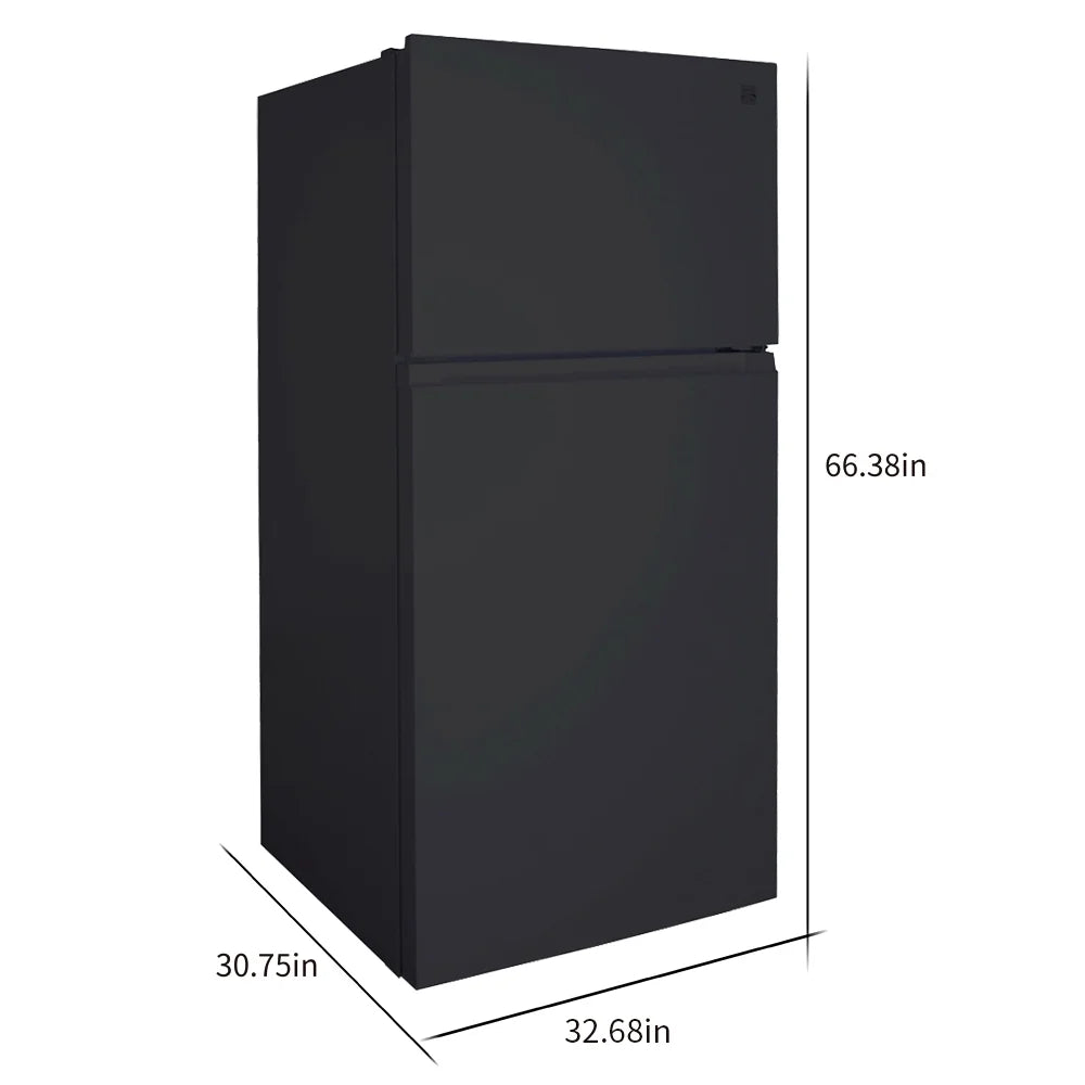 Kenmore 33-inch 20.4 Cu. ft. ENERGY STAR? Standard Refrigerator/Freezer w/Icemaker, Stainless Steel