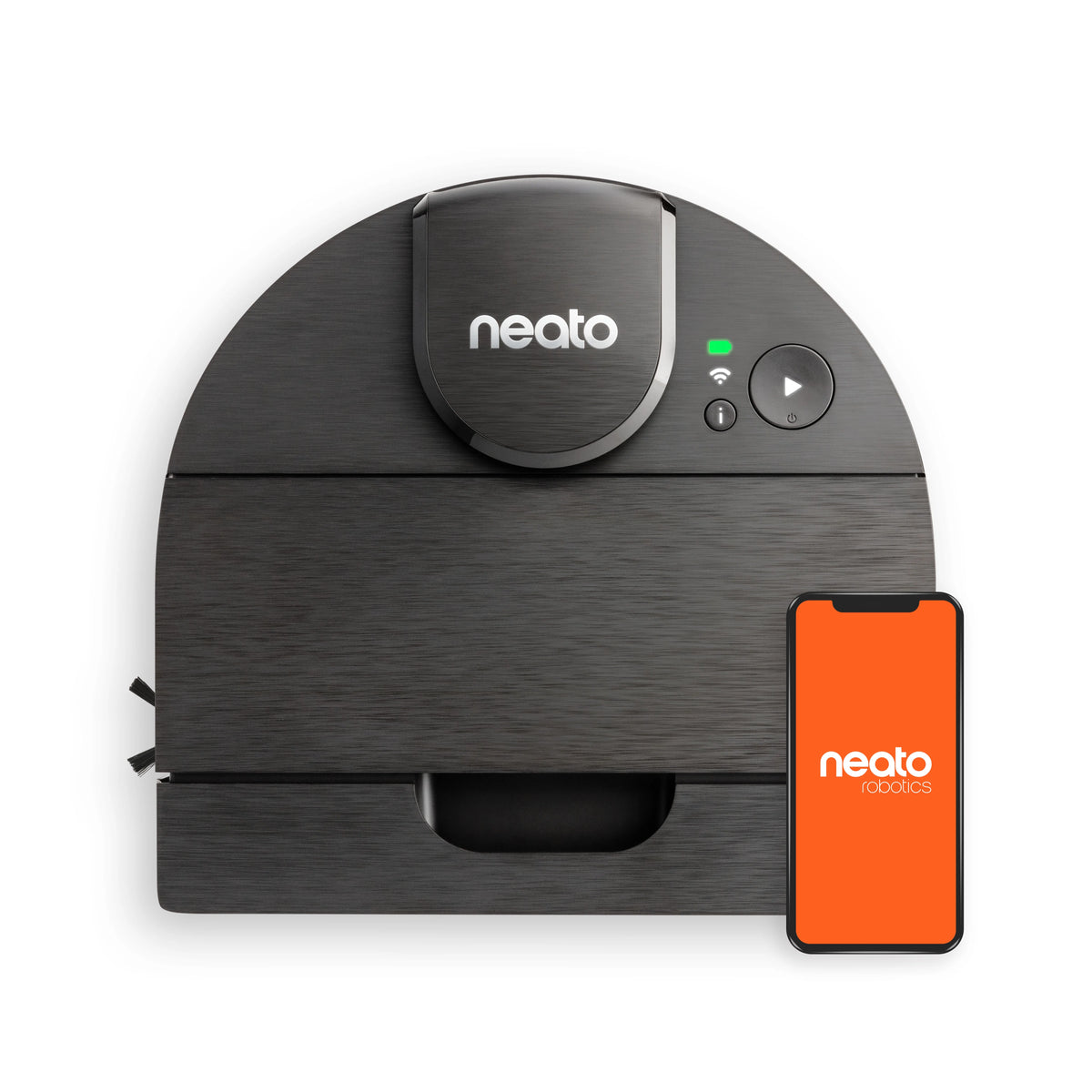 Open Box Neato D9 Intelligent Robot Vacuum Wi-Fi Connected with LIDAR Navigation in Black