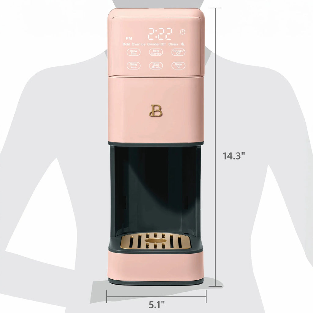 Beautiful Perfect Grind�?Programmable Single Serve Coffee Maker, White Icing by Drew Barrymore