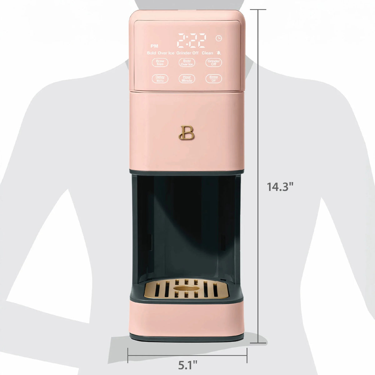 Beautiful Perfect Grind�?Programmable Single Serve Coffee Maker, White Icing by Drew Barrymore
