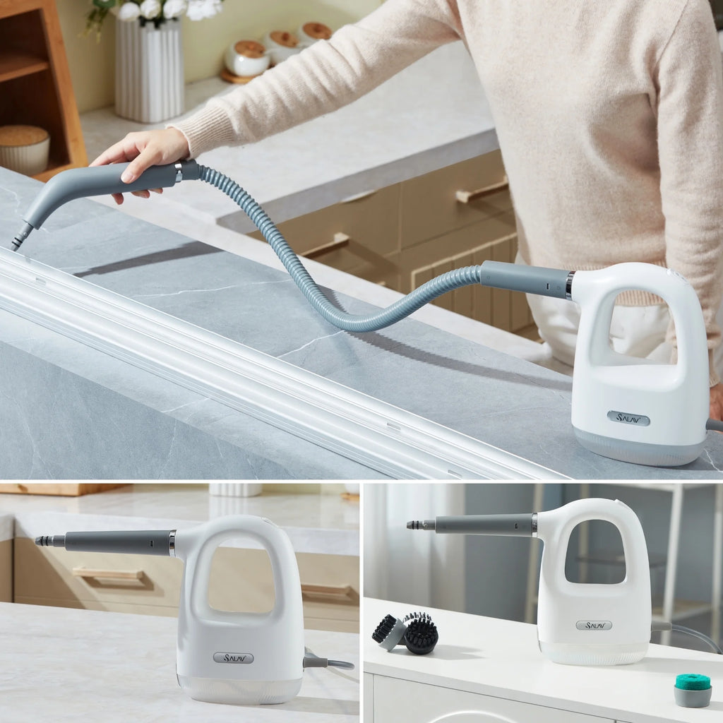 SALAV? CS-100 CleanSteam Compact Steam Cleaner, White