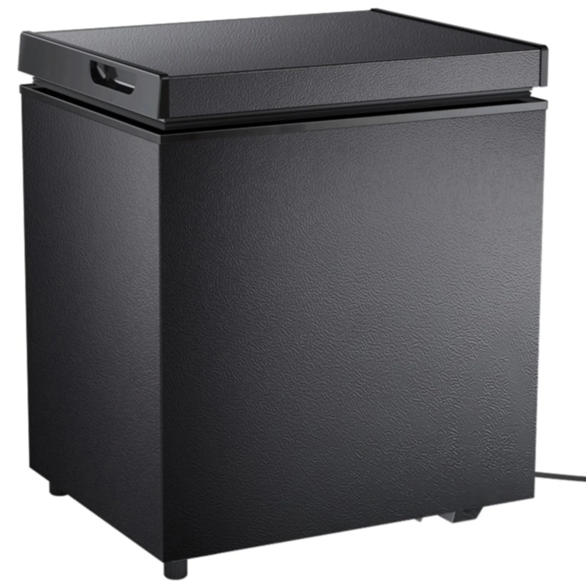 Auseo 2.5 cu. ft. Chest Freezer with 2 baskets Free Standing Top open Door Deep Compact Freezer Suitable for Home/RV/Kitchen/Office-Black
