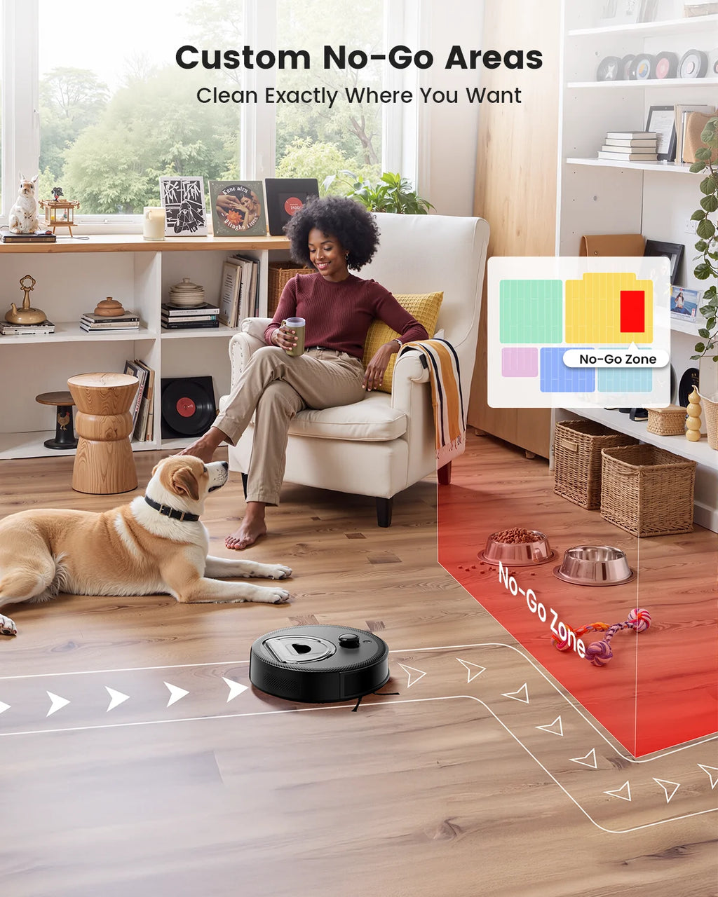 Lefant M330 LiDAR Navigation Robot Vacuum and Mop, 450ml Visible Dustbin, 190?�� PSD Obstacle Avoidance, Multi-Level Mapping, Robot Vacuum Cleaner for Hardwood Carpets Pet Hair