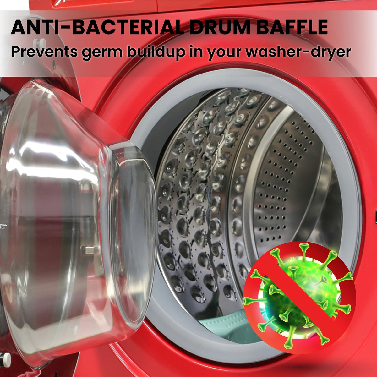 Equator All-in-One Washer Dryer VENTLESS/VENTED PET cycle 1.62cf/15lbs 110V in Merlot